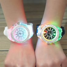 Load image into Gallery viewer, School Boy Girl  Watches Electronic Colorful Light Source Sister brother Birthday kids Gift Clock Fashion Children's Wrist Watch