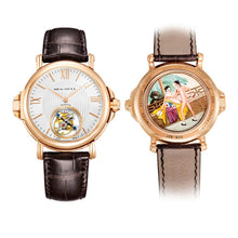 Load image into Gallery viewer, 2020 New Seagull Men's Tourbillon Watch Spring Summer Autumn Winter Four Seasons Limited Edition 18K Rose Gold Flip Case 638.867
