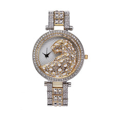 Load image into Gallery viewer, 340PCS  Women Quartz Watch Fashion Bling Casual Ladies Watch Female Quartz Gold Watch Crystal Diamond Leopard For Women Clock