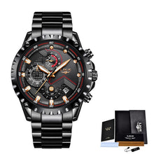 Load image into Gallery viewer, 2020 LIGE New Men Watch Blue Luxury Brand Stainless Steel Wrist Watch Chronograph Military Quartz Mens Watches Relogio Masculino