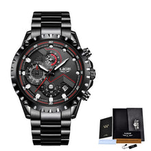 Load image into Gallery viewer, 2020 LIGE New Men Watch Blue Luxury Brand Stainless Steel Wrist Watch Chronograph Military Quartz Mens Watches Relogio Masculino