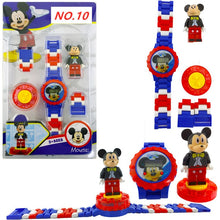 Load image into Gallery viewer, Kids Magic Intellectual blocks Series Compatible Kids Watch Avengers Batman Iron Man SpiderMan friend Toy for children watches