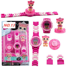 Load image into Gallery viewer, Kids Magic Intellectual blocks Series Compatible Kids Watch Avengers Batman Iron Man SpiderMan friend Toy for children watches