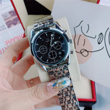 Load image into Gallery viewer, Omega- Luxury Brand quartz women Watches Quartz Watch Stainless Steel Strap wristwatch classic business dress men watch 5547