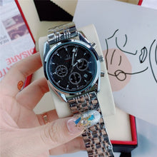 Load image into Gallery viewer, Omega- Luxury Brand quartz women Watches Quartz Watch Stainless Steel Strap wristwatch classic business dress men watch 5547