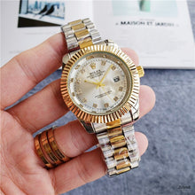 Load image into Gallery viewer, Rolex- Women Men's Quartz Watch fashion Luxury Tops brand Gift gold Casual Waterproof Designer watches 942Orders