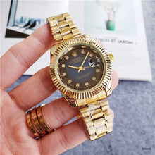 Load image into Gallery viewer, Rolex- Women Men's Quartz Watch fashion Luxury Tops brand Gift gold Casual Waterproof Designer watches 942Orders