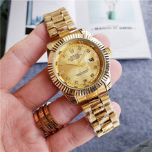 Load image into Gallery viewer, Rolex- Women Men's Quartz Watch fashion Luxury Tops brand Gift gold Casual Waterproof Designer watches 942Orders