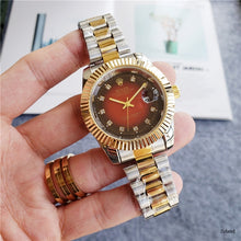Load image into Gallery viewer, Rolex- Women Men's Quartz Watch fashion Luxury Tops brand Gift gold Casual Waterproof Designer watches 942Orders